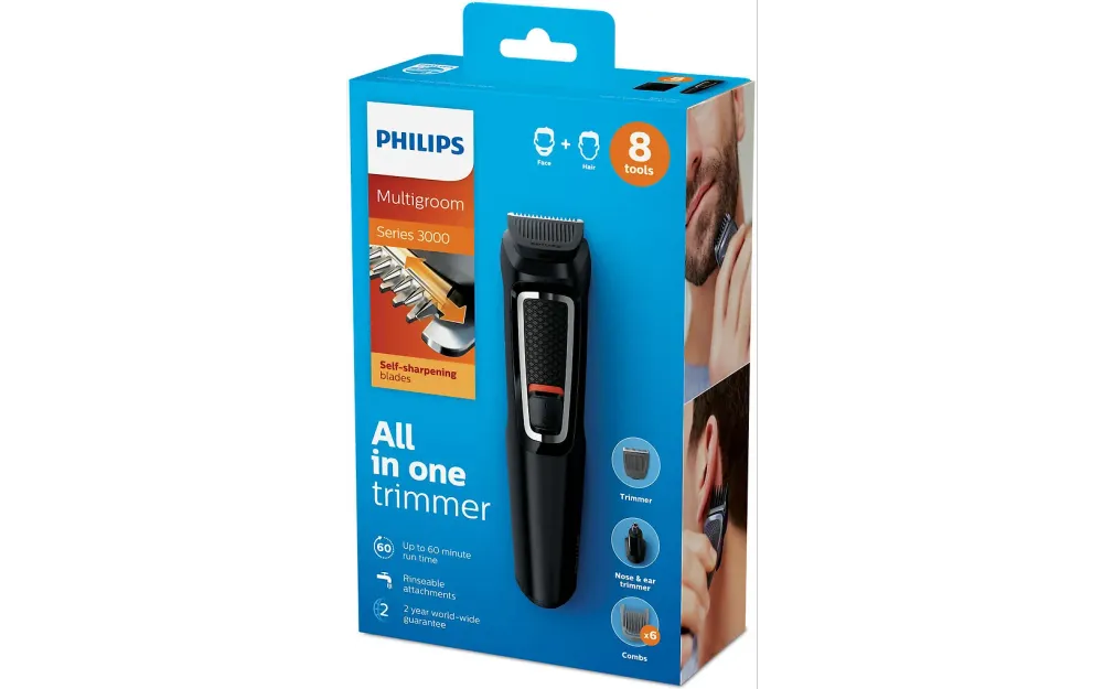 Philips Series 3000 MG3730/15 8--1 multigroom -partatrimmeri
