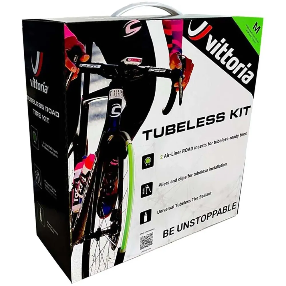 2 kpl VITTORIA AIR-LINER ROAD S 700x23/26c Anti Pinch Foams + 80 ml ennaltaehkäisevää nestettä + työkalu