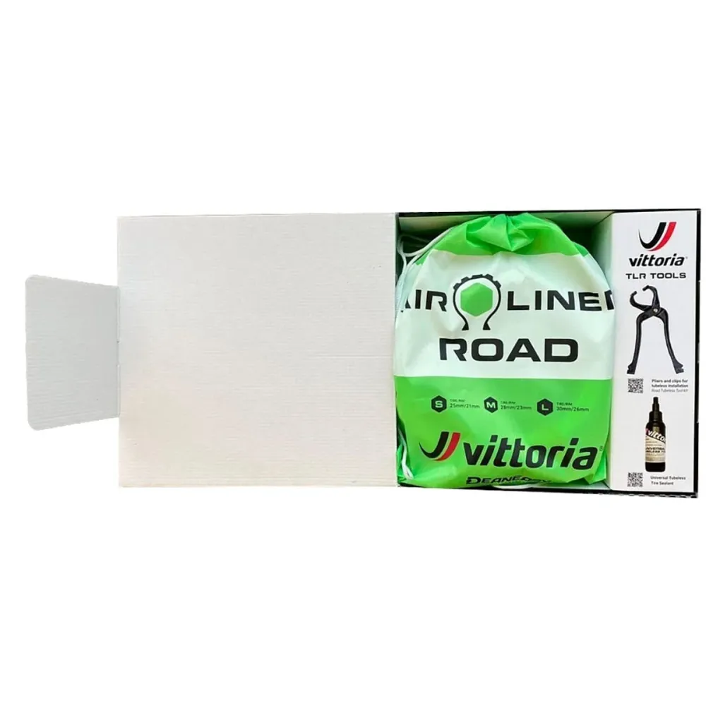 2 kpl VITTORIA AIR-LINER ROAD S 700x23/26c Anti Pinch Foams + 80 ml ennaltaehkäisevää nestettä + työkalu
