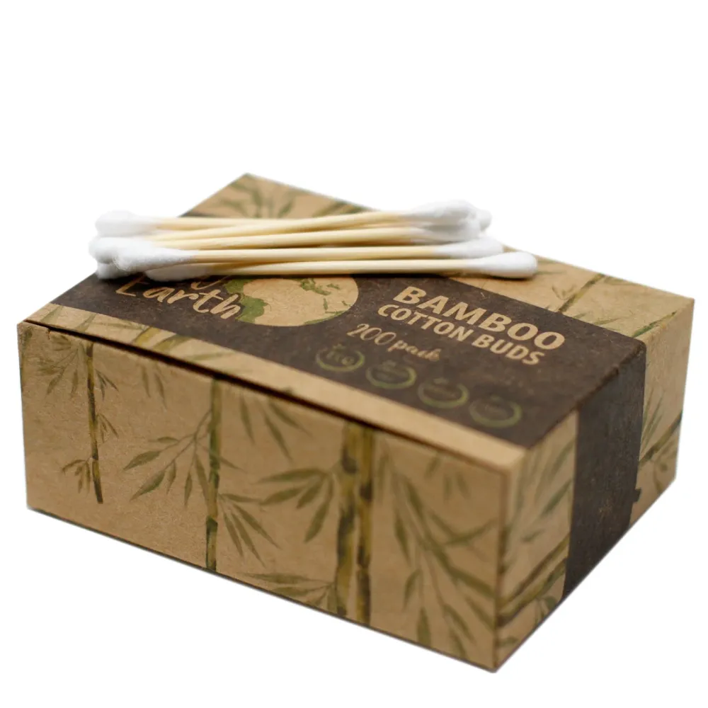 Puuvillatikut bambua 200 kappaletta