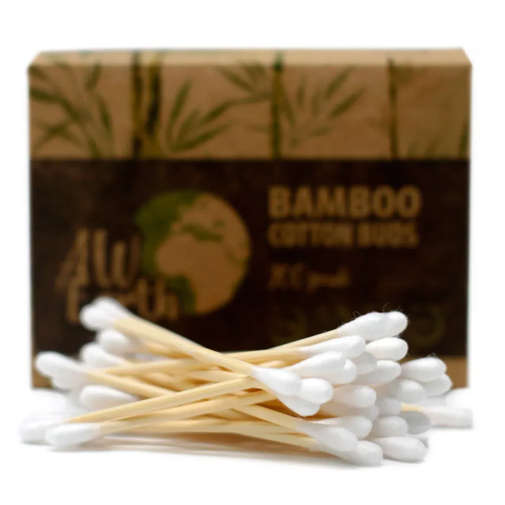Puuvillatikut bambua 200 kappaletta