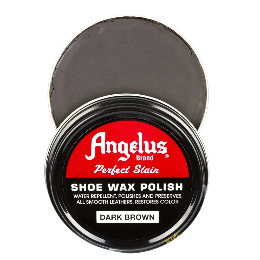 Angelus Shoe Wax Polish Dark Brown -kenkävaha, 88 ml