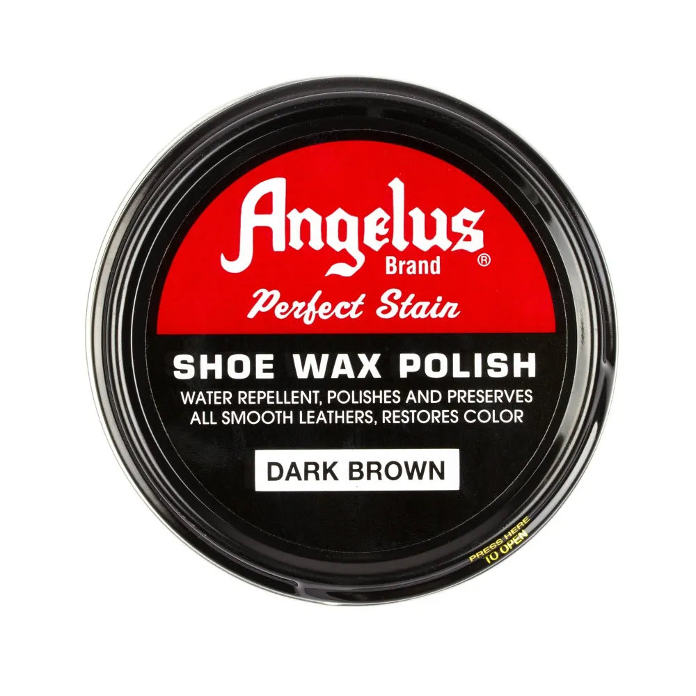 Angelus Shoe Wax Polish Dark Brown -kenkävaha, 88 ml