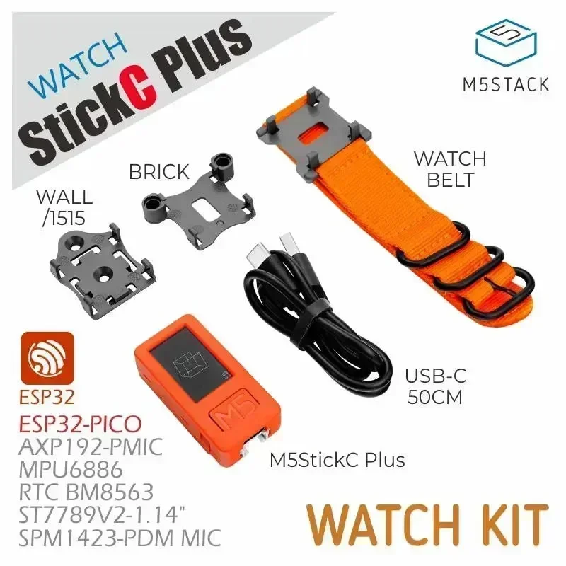 M5StickC PLUS ESP32-PICO Mini IoT -kehityspaketti kellovarusteilla M5Stack