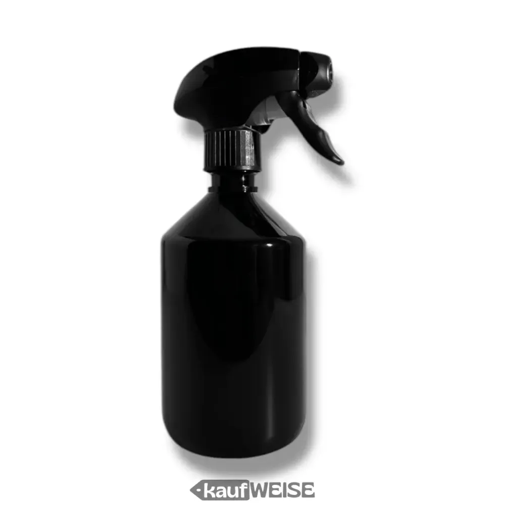 Suihkepullo 500 ml musta - korkealuokkainen kasviruisku