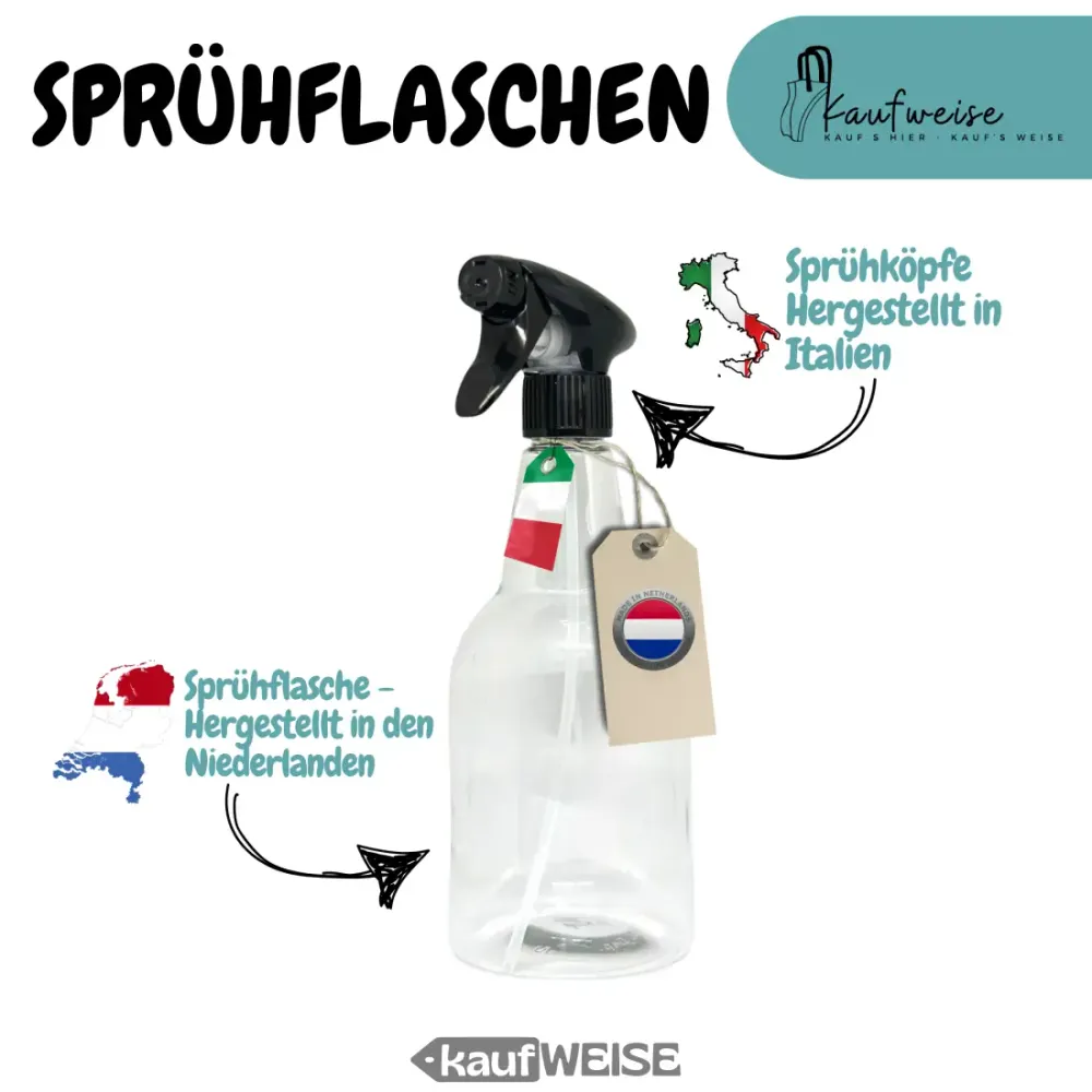 Suihkepullo 750 ml läpinäkyvä 3 kappaleen sarjassa