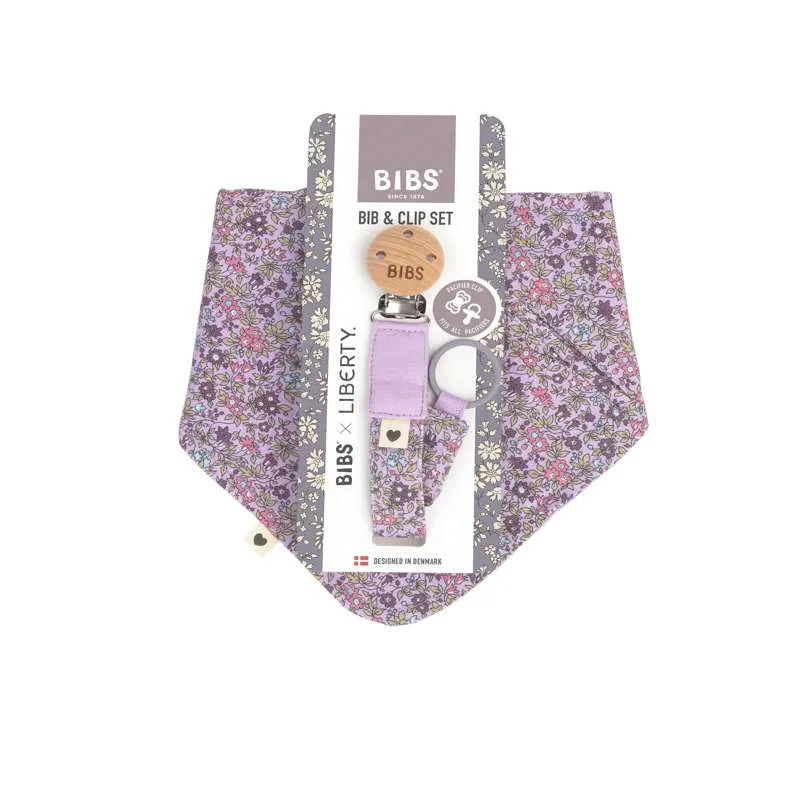 BIBS Lisävarusteet - Bandana Imu- ja Nenäliina - Liberty - Kamomilla Nurmikko/Violetti Taivas