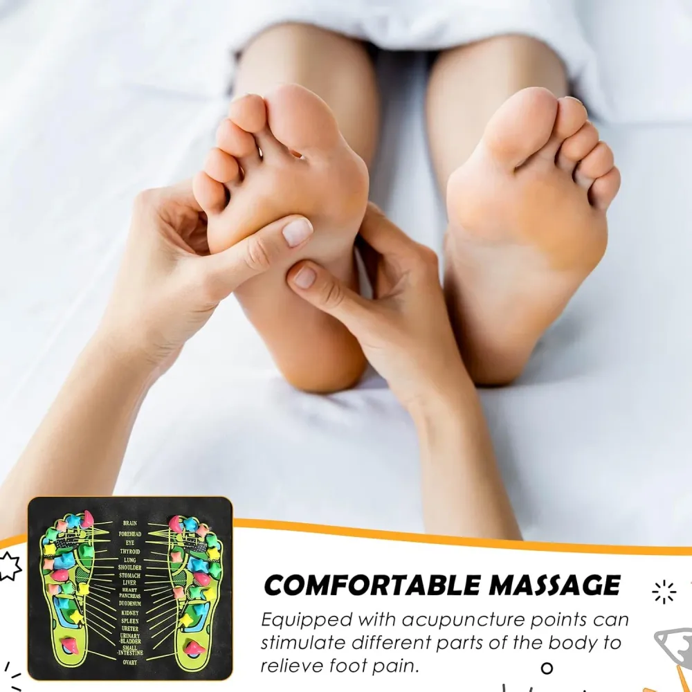 Premium Reflexology Akupainanta jalkahierontamatto kivun lievitykseen, stressin vähentämiseen ja verenkierron parantamiseen