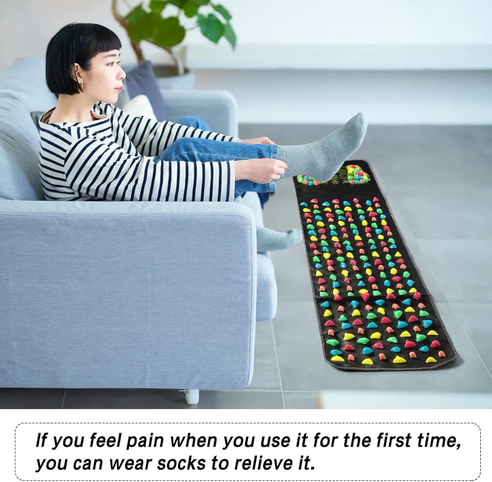 Premium Reflexology Akupainanta jalkahierontamatto kivun lievitykseen, stressin vähentämiseen ja verenkierron parantamiseen