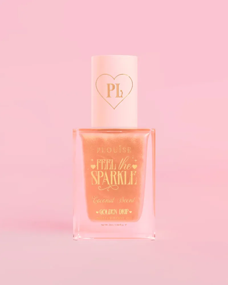 Feel Sparkle Diamond Glitter -vartaloöljy - Golden Drip