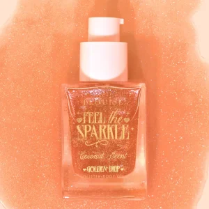Feel Sparkle Diamond Glitter -vartaloöljy - Golden Drip