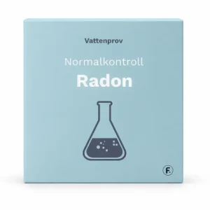 Vattenprov normalkontroll Radon (kartonganalys)